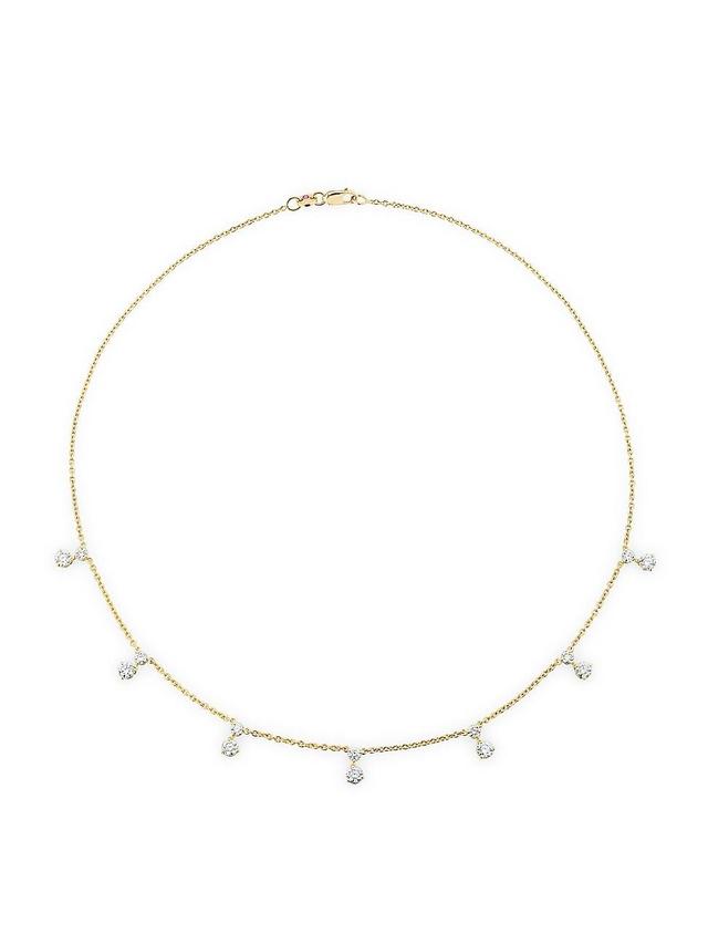 Womens Diamonds By The Inch 18K Yellow Gold & 1.8 TCW Diamond Station Necklace Product Image