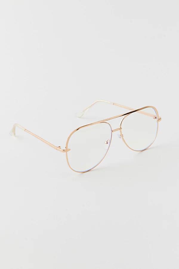 Jade Aviator Blue Light Glasses Womens at Urban Outfitters Product Image