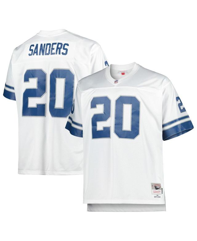 Mens Mitchell & Ness Barry Sanders Detroit Lions Big & Tall 1996 Retired Player Replica Jersey Product Image