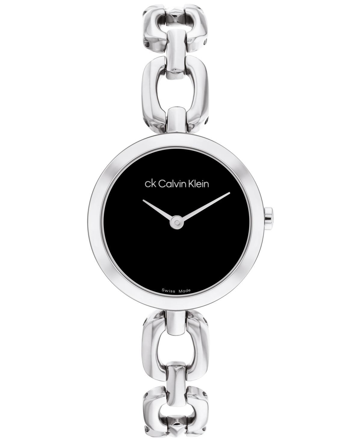 Calvin Klein Womens Jewelry Link Stainless Steel Bracelet Watch 26mm - Black Product Image