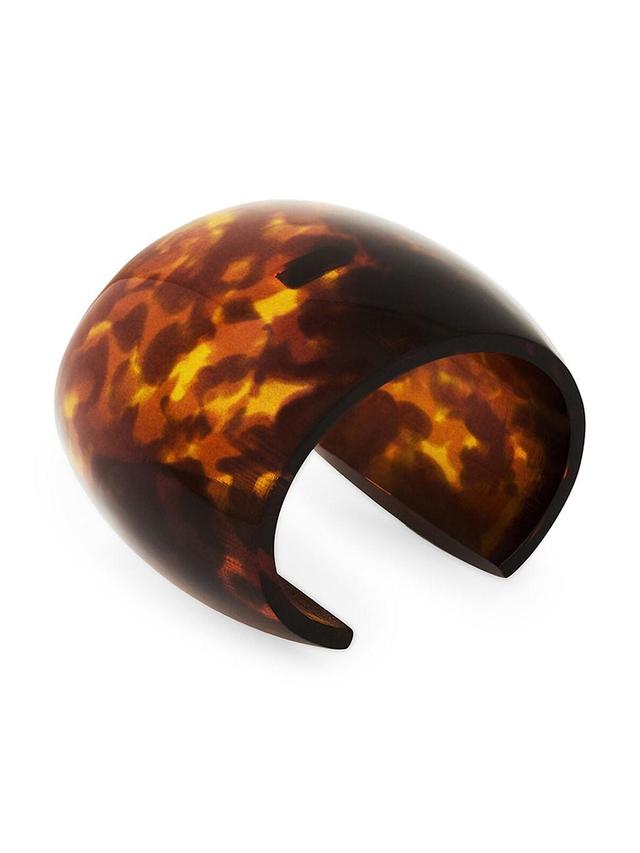 Womens Tortoiseshell Smoky Cuff In Resin Product Image