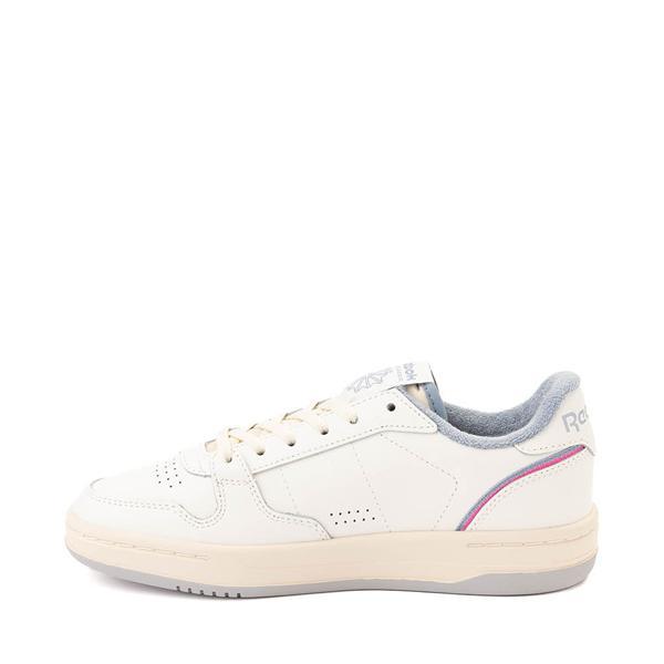 Reebok Women's White & Blue Phase Court Sneakers in White/Blue - Product Image