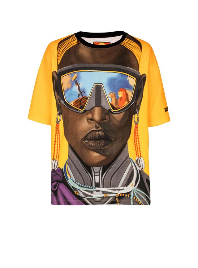 Disney x Balmain: The Lion King - Relaxed T-shirt with Nika Mtwana print Product Image