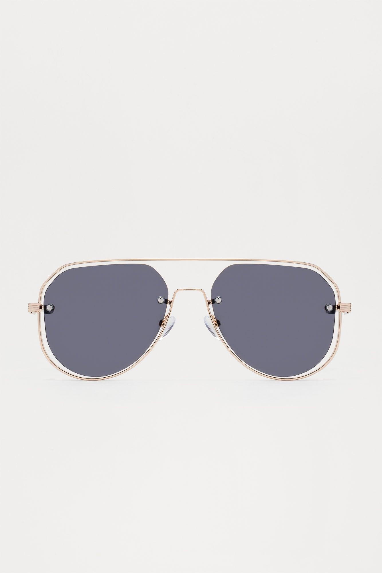 Over The Edge Sunglasses - Gold/Smoke Product Image