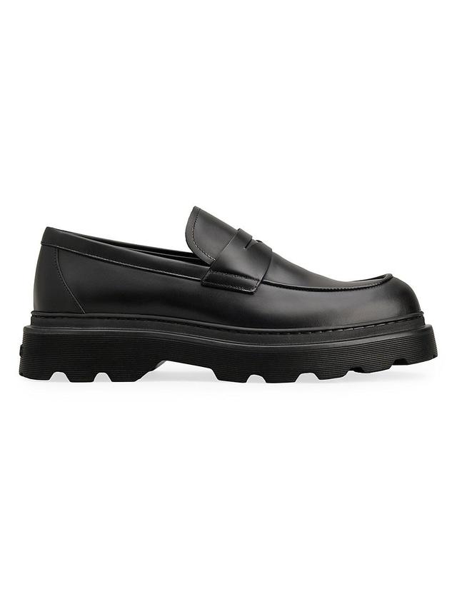 Mens Carrarmato Leather Penny Loafers Product Image