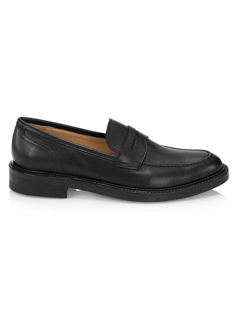 Mens COLLECTION Leather Penny Loafers Product Image