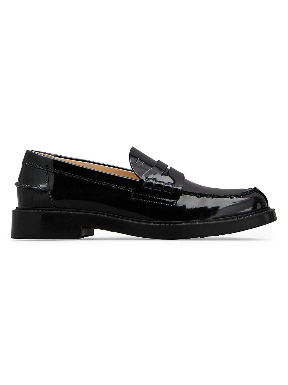 Tods Womens Leather Penny Loafers Product Image