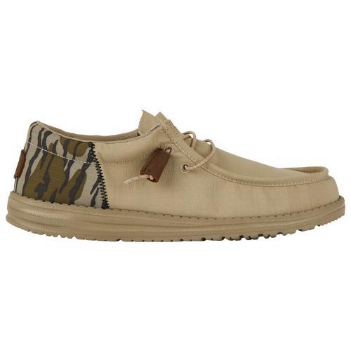 HEYDUDE Mens Wally - Shoes Beige/Brown Product Image