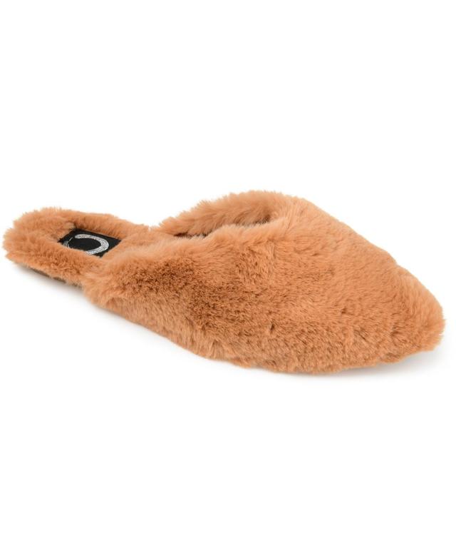 Journee Collection Womens Sundown Faux Fur Slipper Product Image