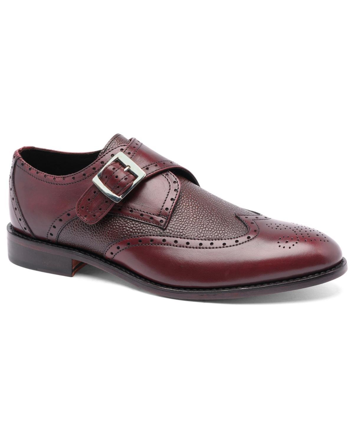 Anthony Veer Mens Roosevelt Iii Single Monkstrap Wingtip Goodyear Dress Shoes Product Image