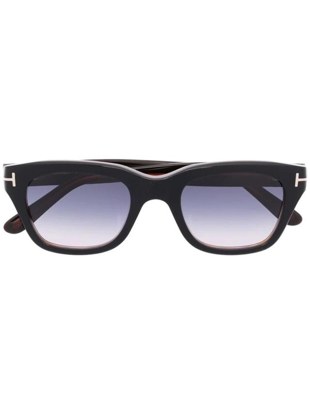 Square-frame Gradient Sunglasses In Braun Product Image