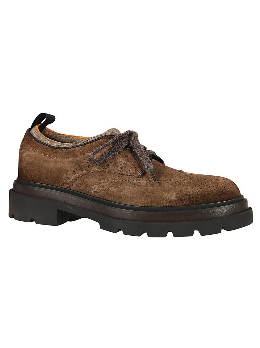 SANTONI `rhea` Lace-ups In Brown Product Image