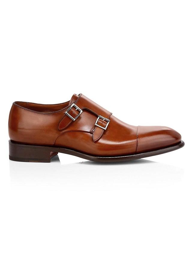 Mens Ira Double Monk Strap Leather Dress Shoes Product Image