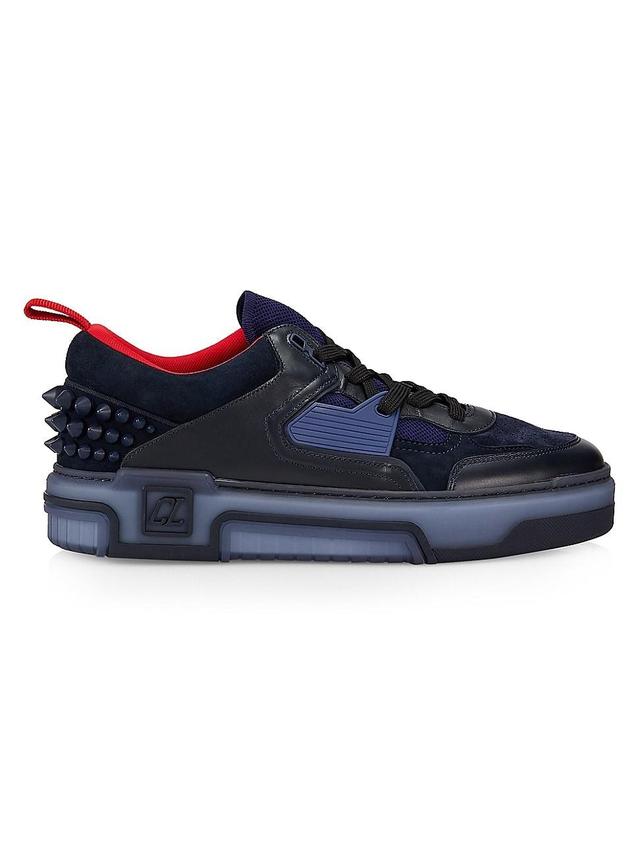 Mens Astroloubi Mesh-Paneled Leather & Suede Sneakers Product Image