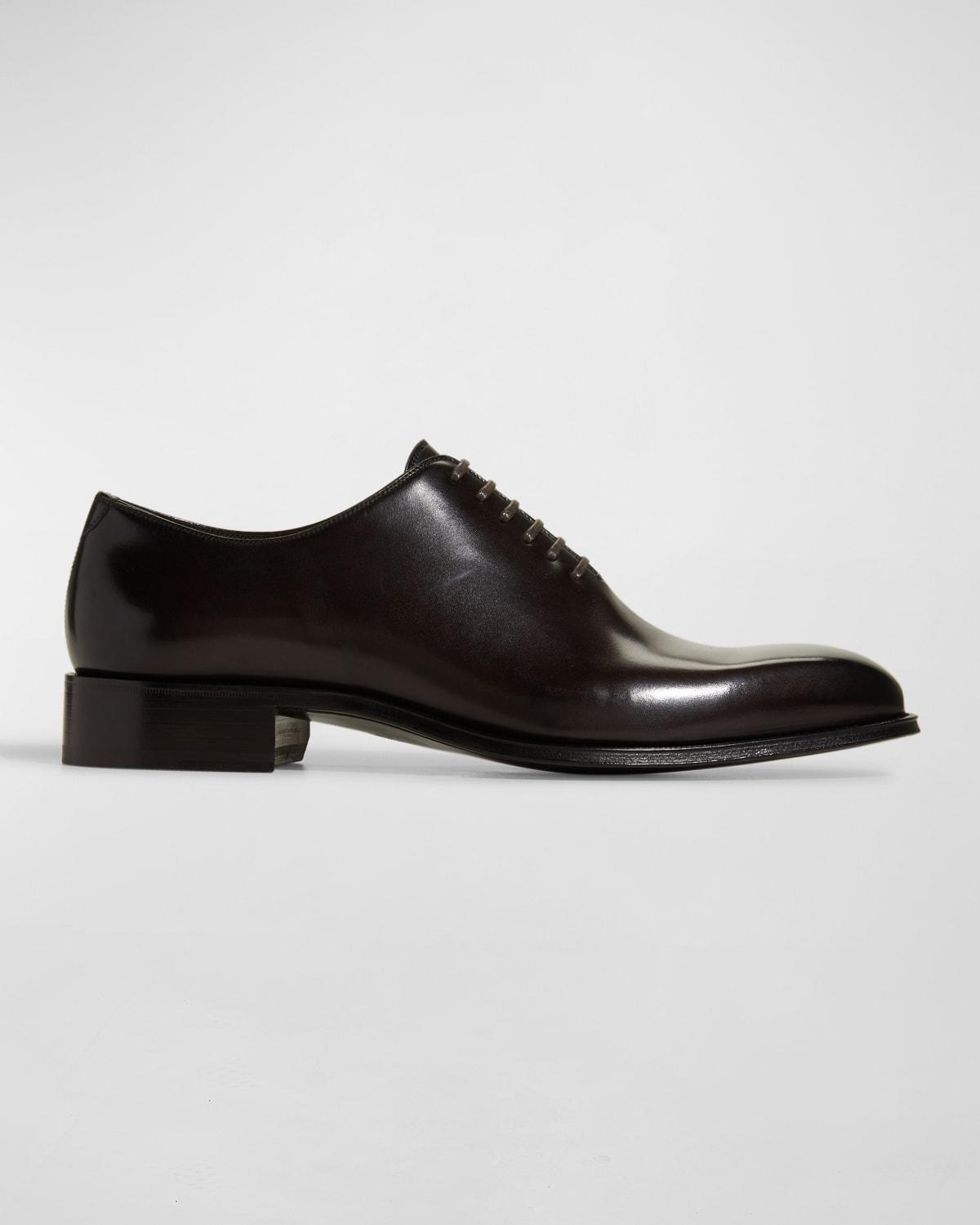 Mens Claydon Burnished Leather Oxfords Product Image