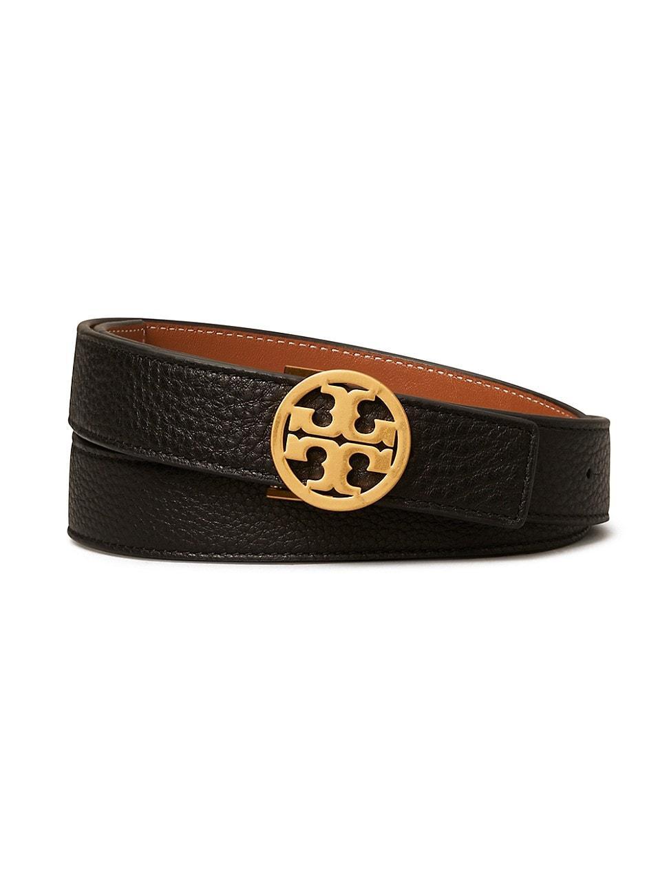 Tory Burch Logo Reversible Leather Belt Product Image