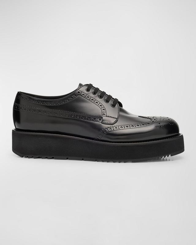 Men's New Opposite Wingtip Creeper Derby Shoes Product Image