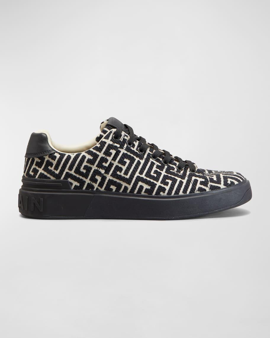 Men's B-Court Jacquard Monogram Low Top Sneakers Product Image