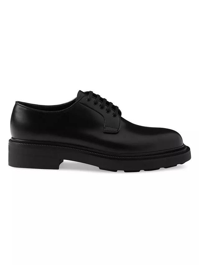 Brushed Leather Derby Shoes Product Image