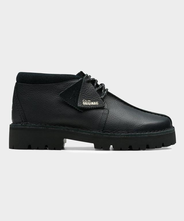 Clarks Desert Trek Hiker in Black Leather Product Image