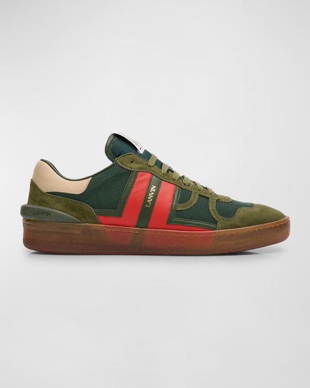 Men's Clay Mix-Leather Low-Top Sneakers Product Image