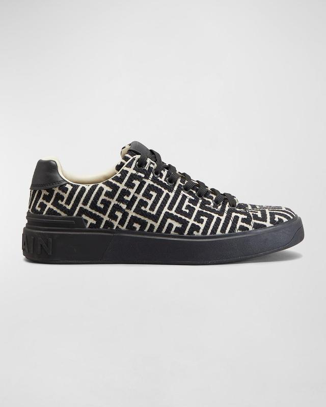 Balmain B-Court Monogram Low Top Sneaker Product Image