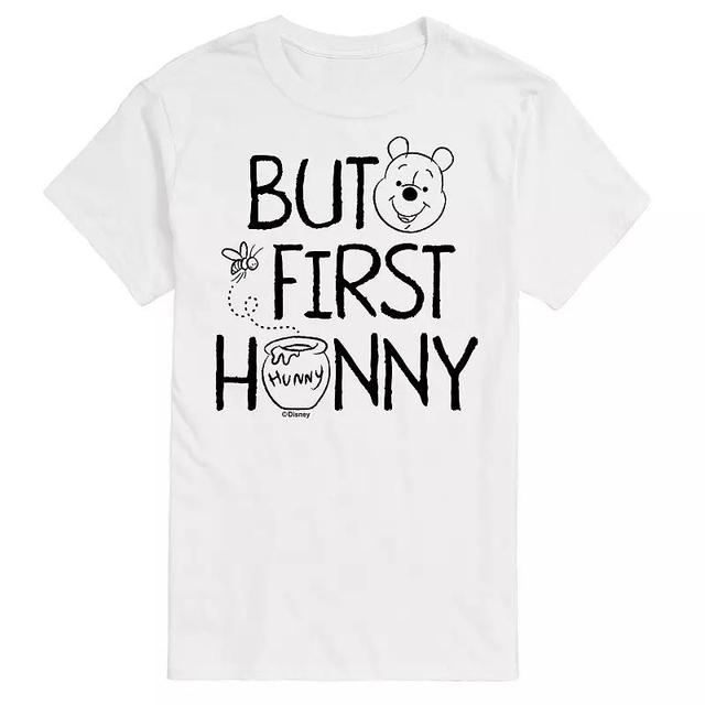 Disneys Winnie the Pooh Big & Tall But First Hunny Graphic Tee, Mens Product Image