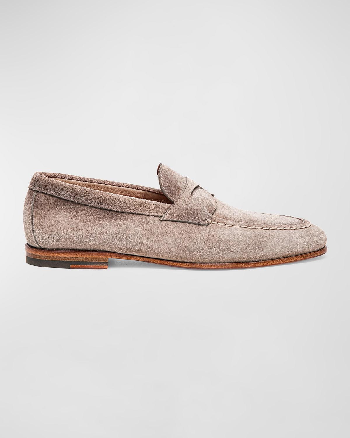 Mens Door Suede Penny Loafers Product Image