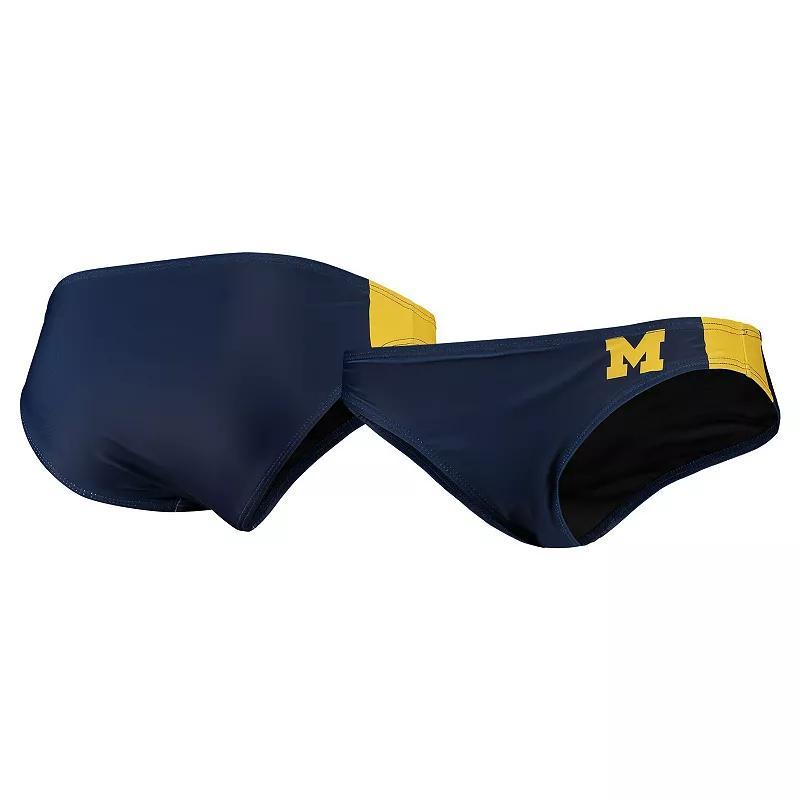 Womens FOCO Michigan Wolverines Wordmark Bikini Bottom Blue Product Image