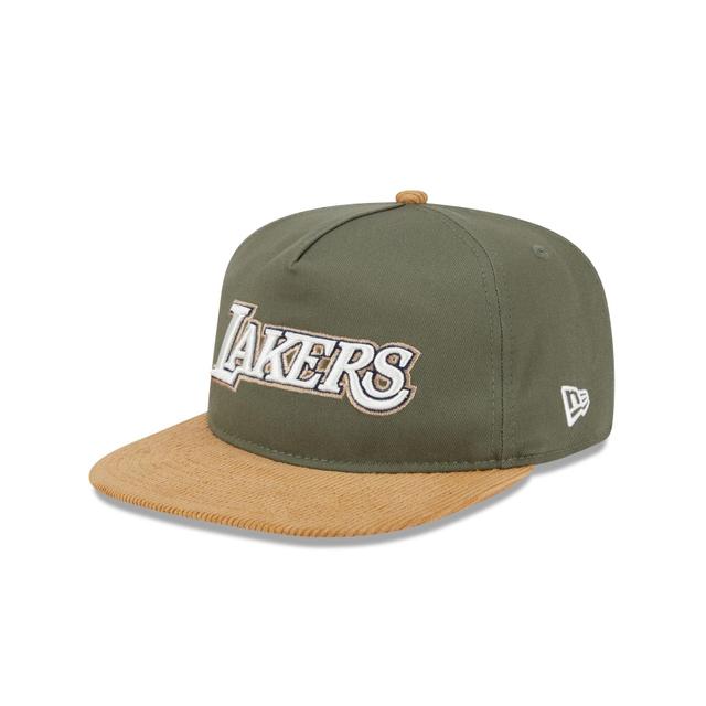 Los Angeles Lakers Olive Green Golfer Hat Male Product Image