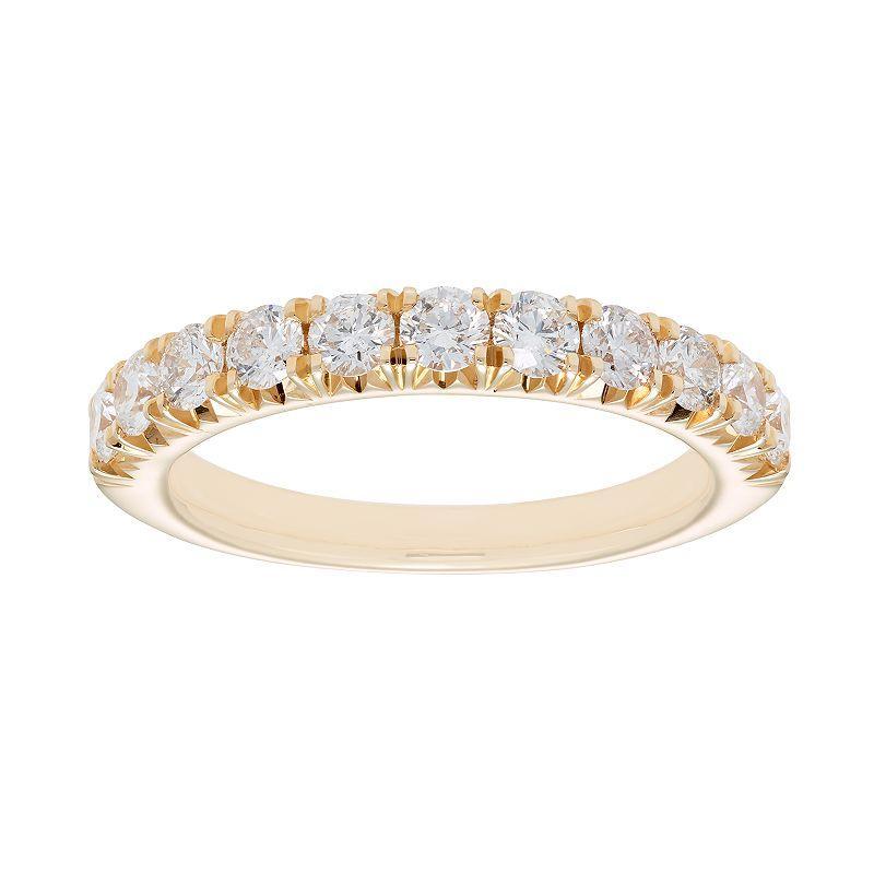 The Regal Collection 14k Gold 1 Carat T.W. IGL Certified Diamond Wedding Band, Womens White Product Image