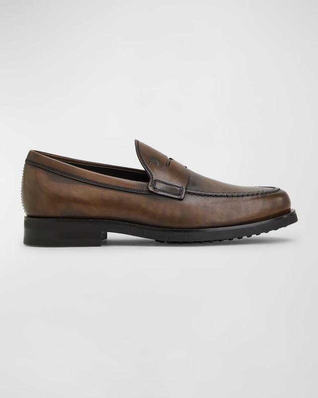 Men's Penny Leather Slip-On Loafers Product Image