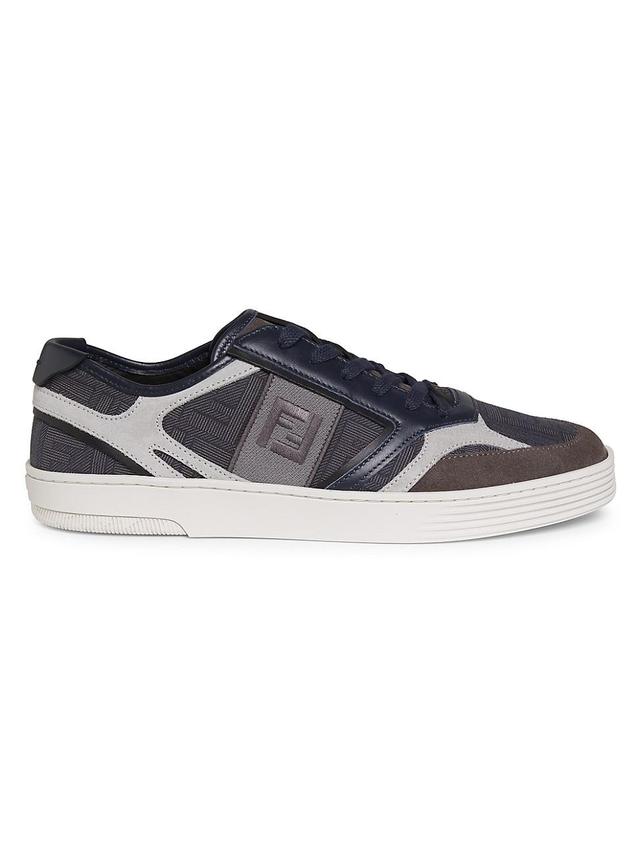 Mens Step Leather Low-Top Sneakers Product Image