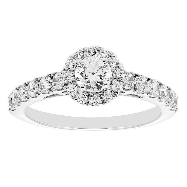 The Regal Collection IGL Certified 1 Carat T.W. Diamond Engagement Ring, Womens 14k White Gold Product Image