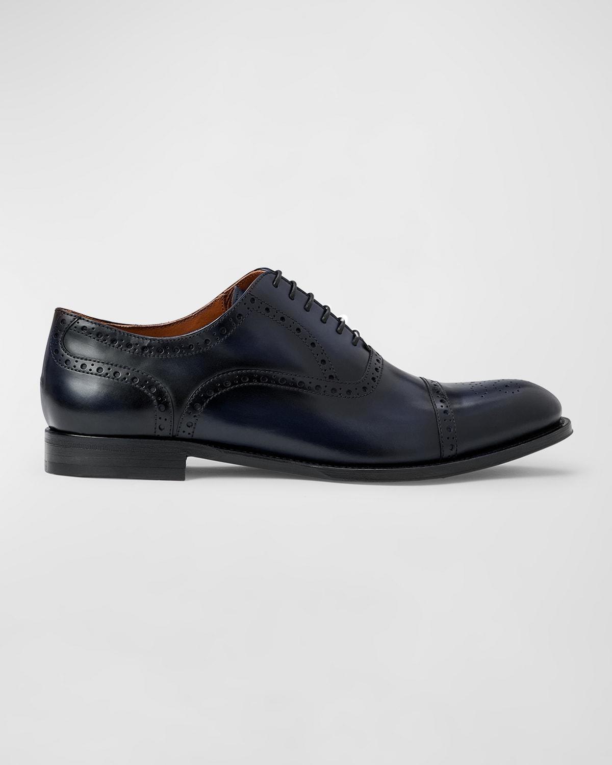 Mens Jack Cap-Toe Brogue Leather Oxfords Product Image