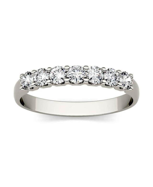 Moissanite Anniversary Band 3/8 ct. t.w. Diamond Equivalent in 14k White Gold Product Image