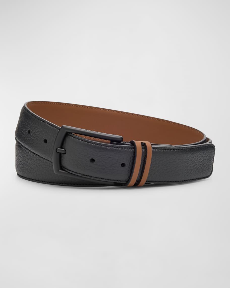 Men's Grained Calfskin Belt Product Image