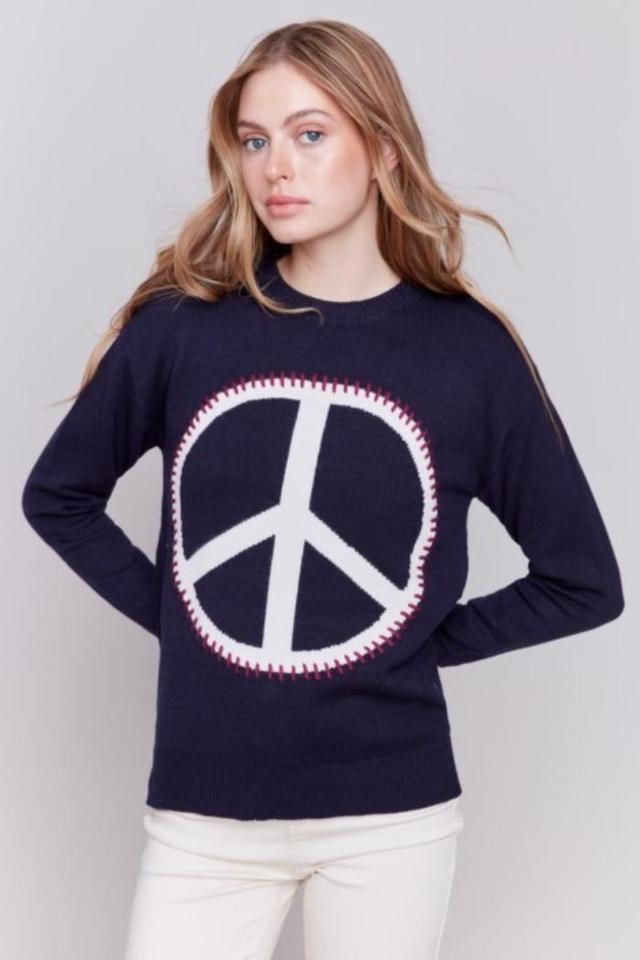 Peace Sign Sweater Product Image