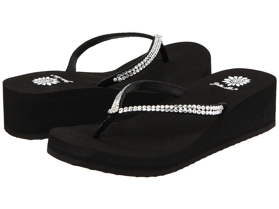 Yellow Box Custard (Black) Women's Sandals Product Image