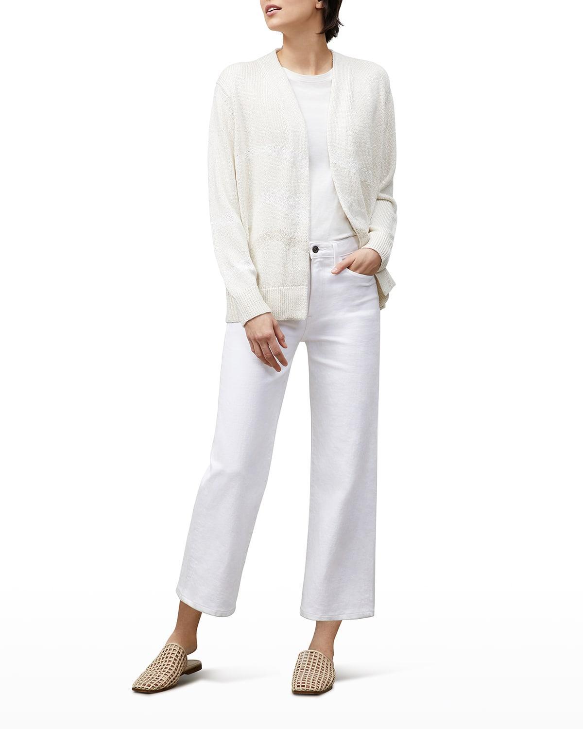 Lafayette 148 New York Wyckoff Wide Leg KindCotton Jeans Product Image