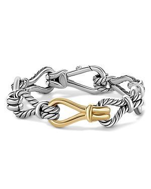 David Yurman 18K Yellow Gold & Sterling Silver Thoroughbred Loop Chain Bracelet Product Image