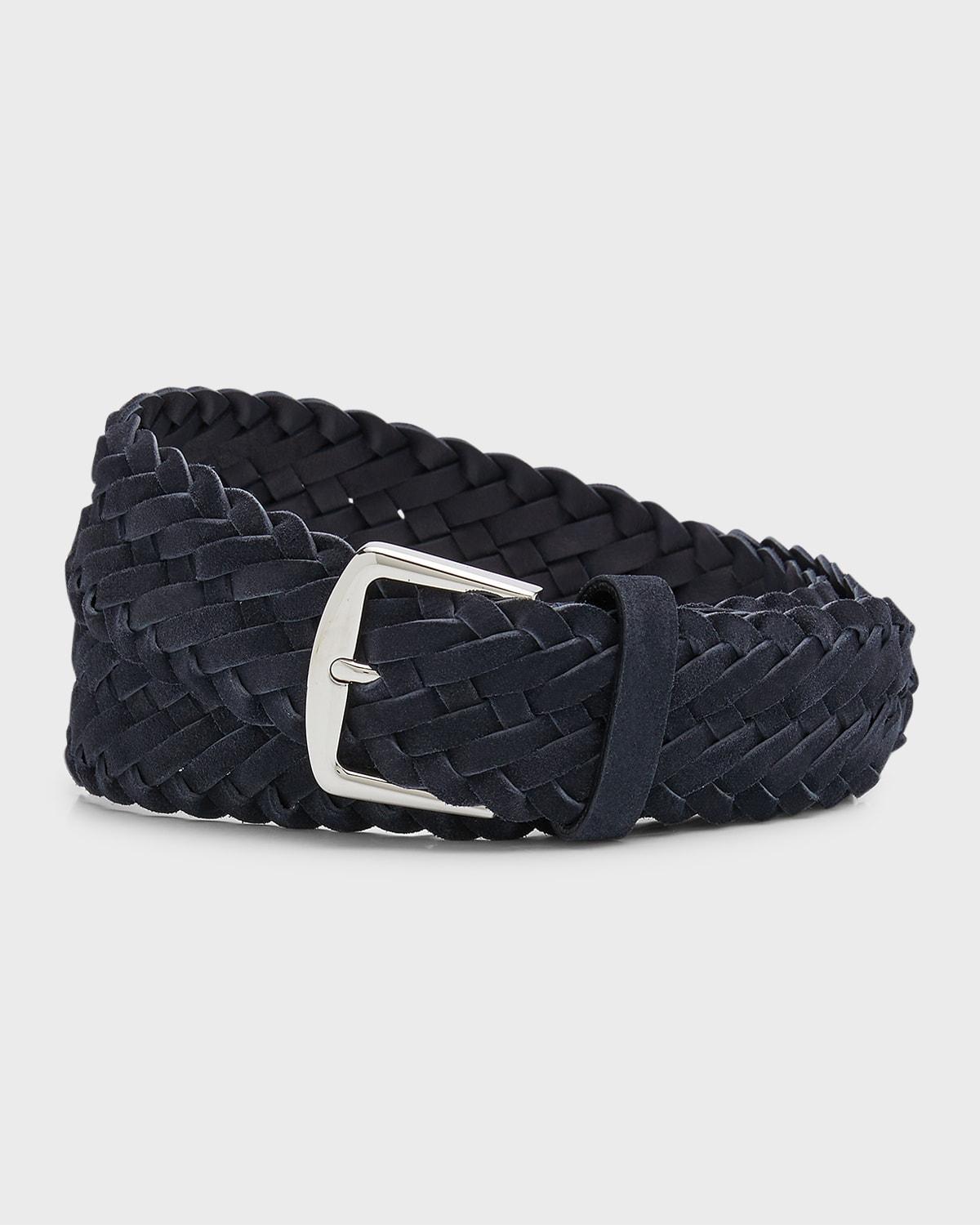 Loro Piana Alsavel Braided Suede Belt Product Image