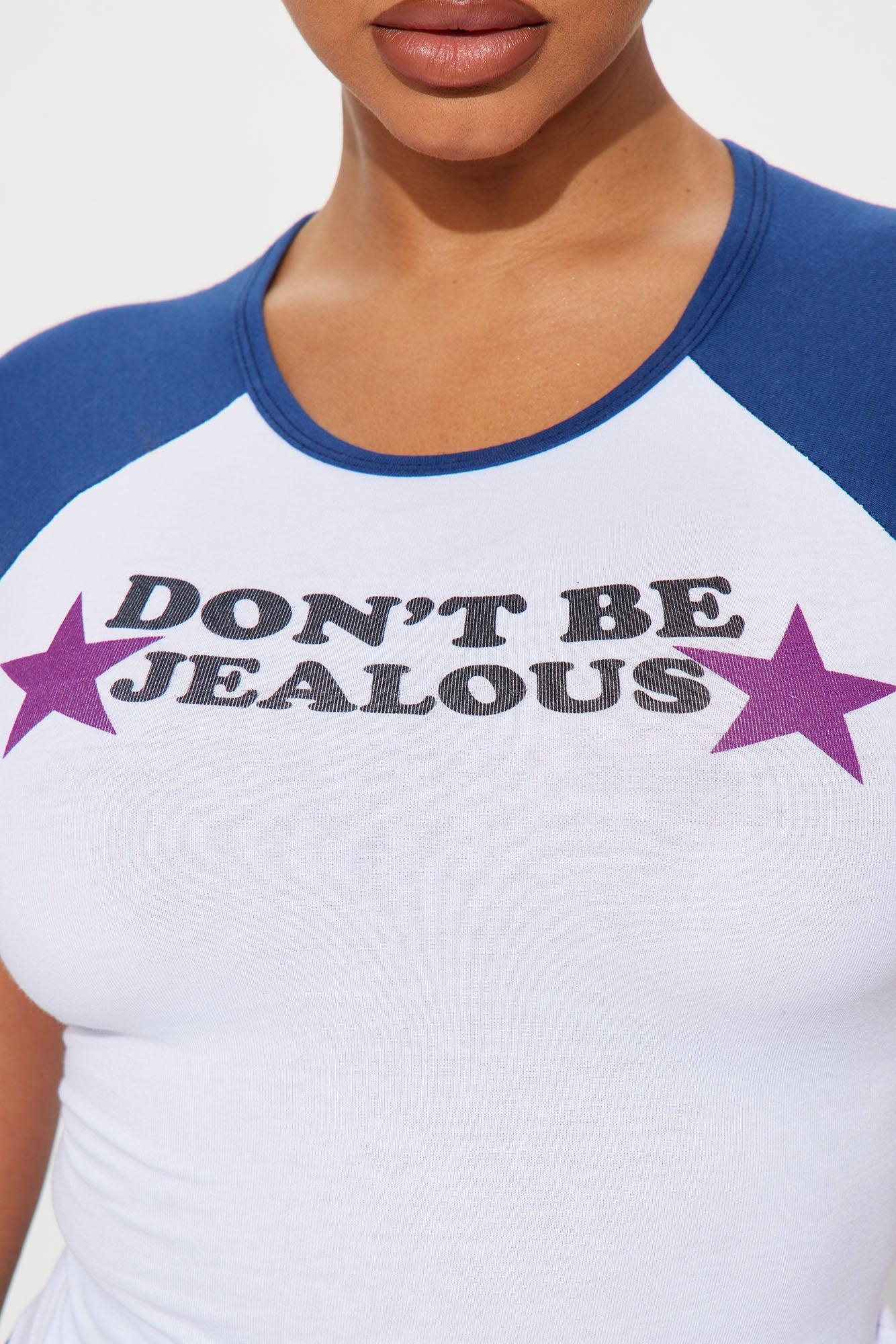 Jealously Looks Ugly Raglan Tee - Navy/combo Product Image