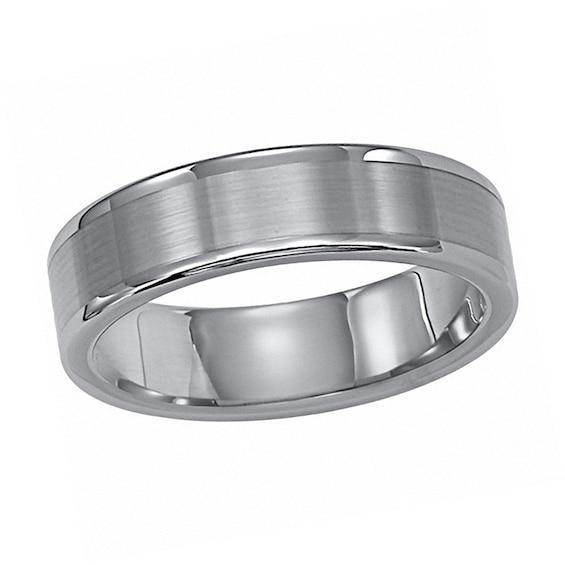 Triton Men's 6.0mm Comfort Fit Tungsten Carbide Wedding Band Product Image