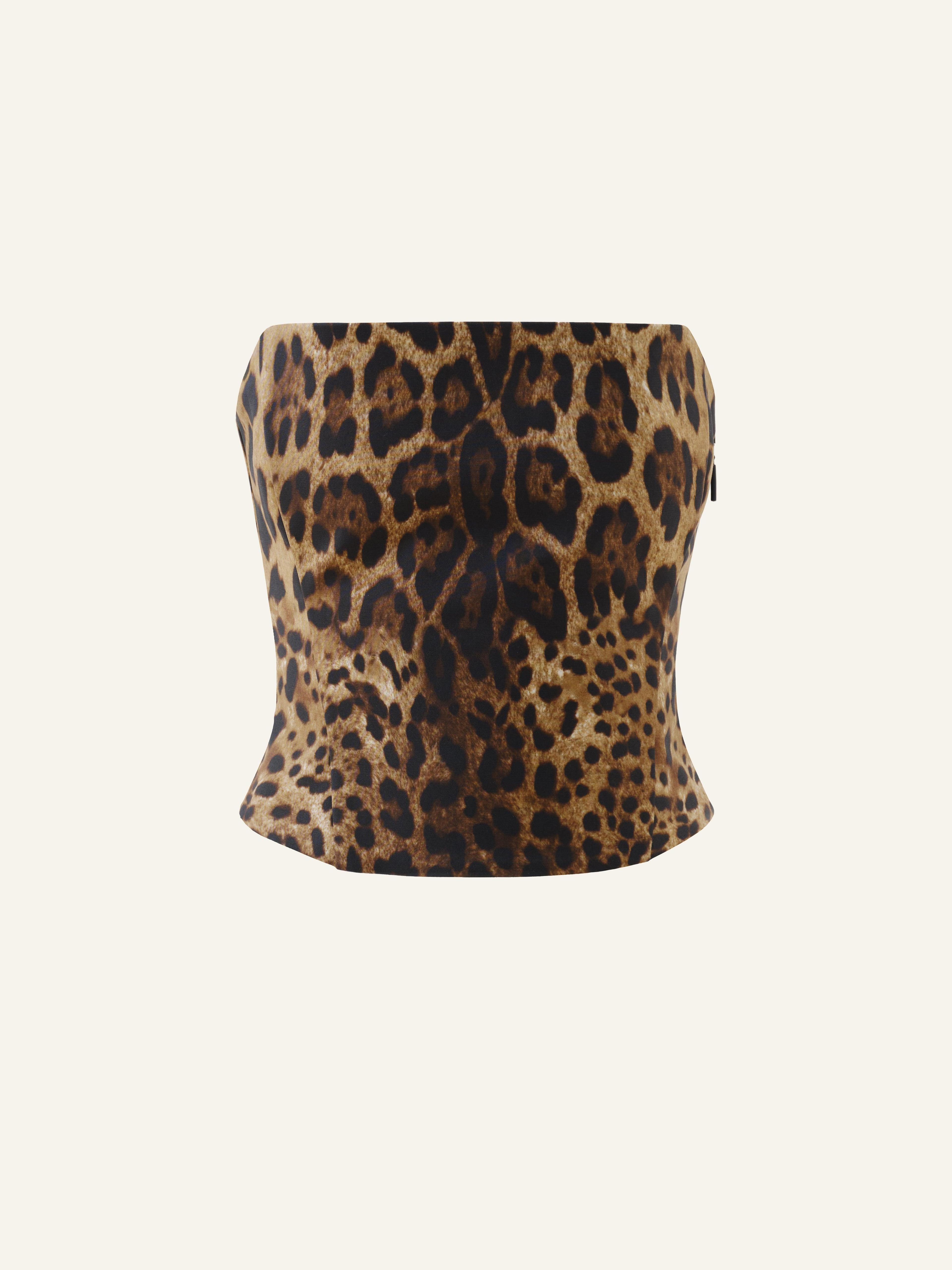 Bundle: Etta bandeau in Leopard + Vixen shorts in Leopard Product Image