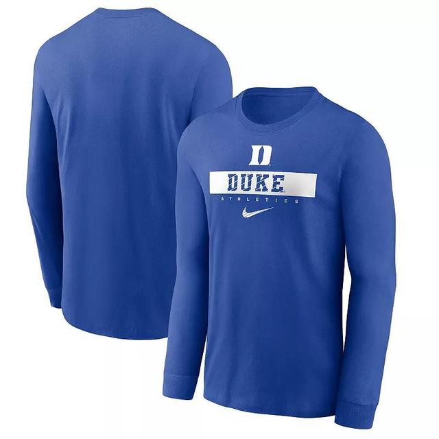 Mens Nike Royal Duke Devils 2024 Sideline Legend Performance Long Sleeve T-Shirt Product Image