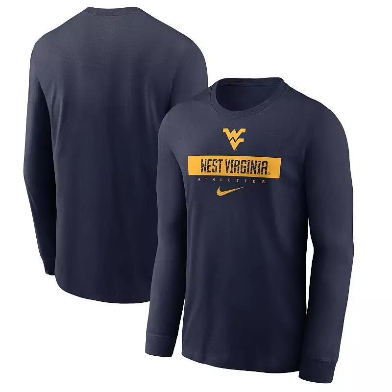 Mens Nike West Virginia Mountaineers 2024 Sideline Legend Performance Long Sleeve T-Shirt Blue Product Image