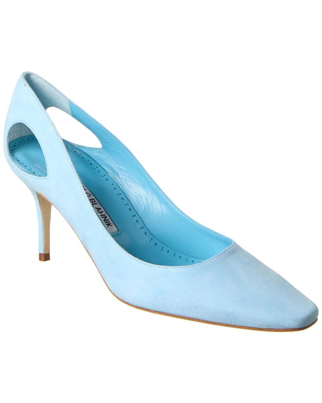 Toplaca 70 Suede Pump In Blue Product Image