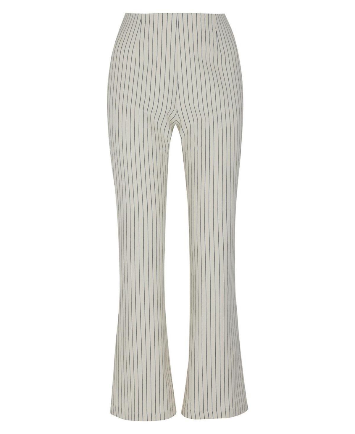 Womens Striped Wide Leg Pants Product Image