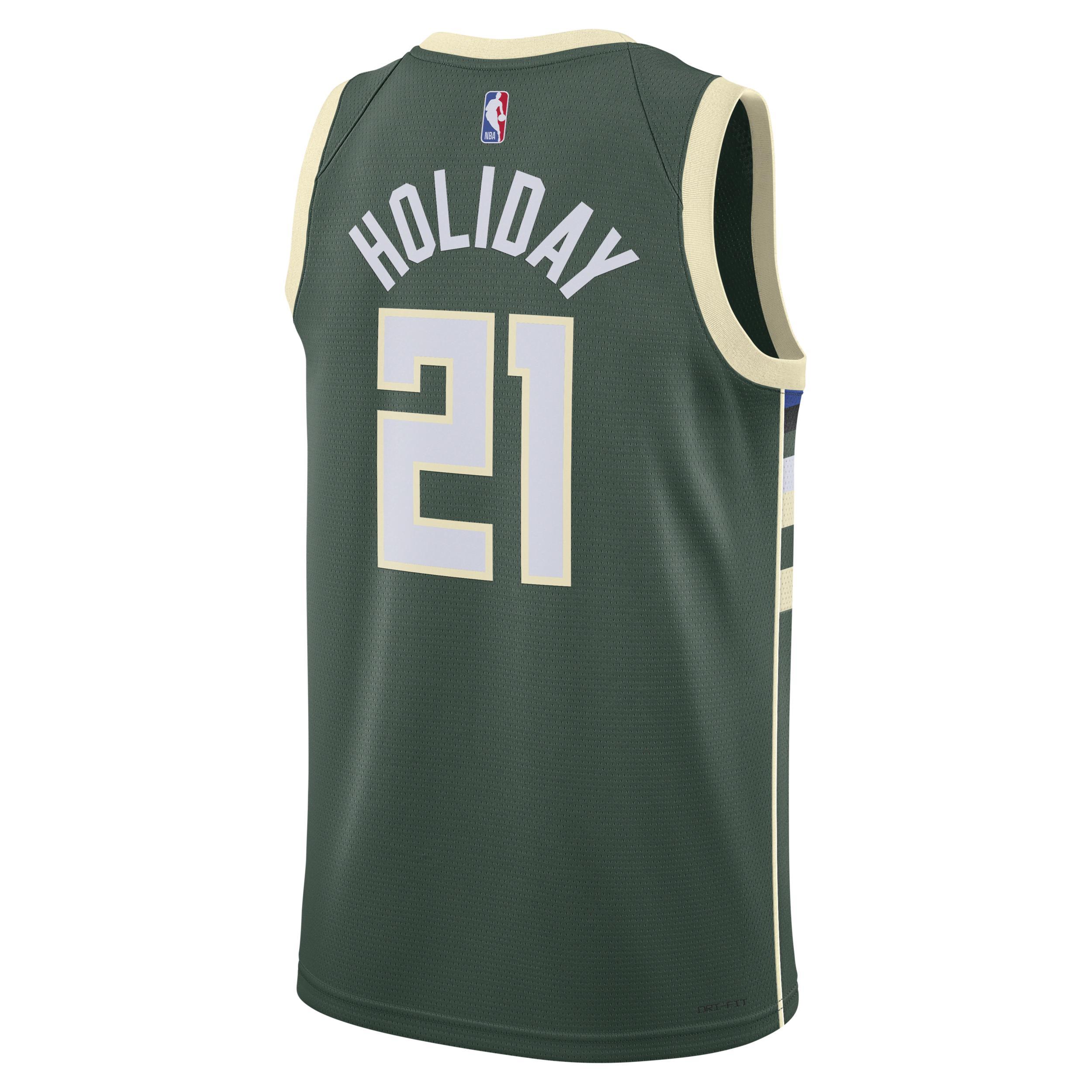 Milwaukee Bucks Icon Edition 2022/23 Nike Men's Dri-FIT NBA Swingman Jersey Product Image